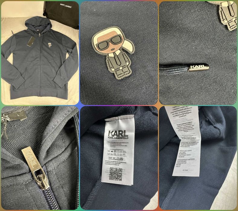 Bluzy męskie rozpinane kaptur karl lagerfeld ck armani nowość premium