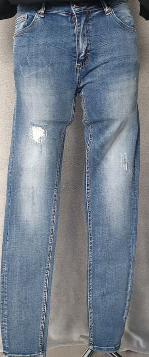 Spodnie dżinsowe, elastyczne, rozm 36