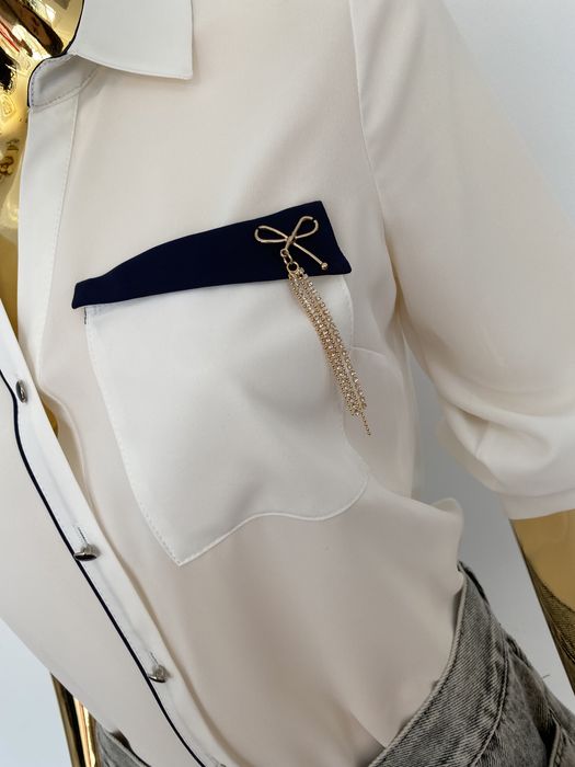 Elegencka bluzka koszula biala 38 40 42