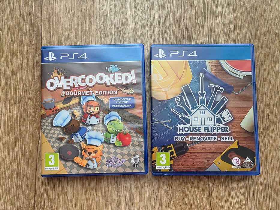 Zestaw 2 gry House Flipper i Overcooked PS4
