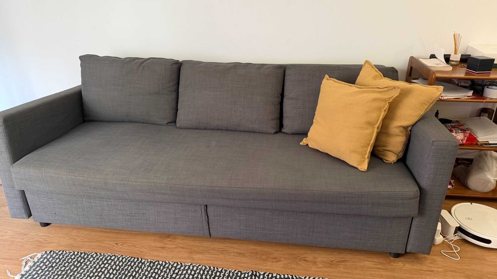 sofá-cama IKEA Skifteb- 3 lugares -Cinza escuro