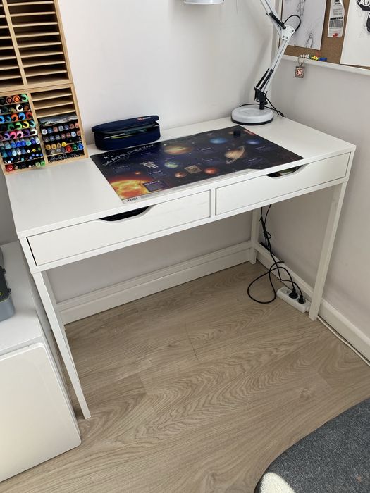 Biurko ikea białe alex