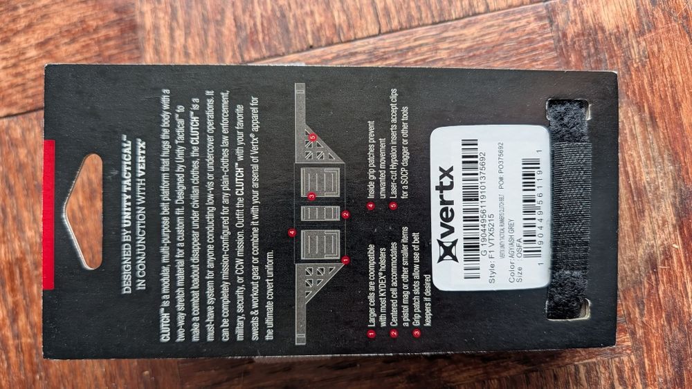 Unity tactical vertx runners clutch belt CCW skryte noszenie kabura
