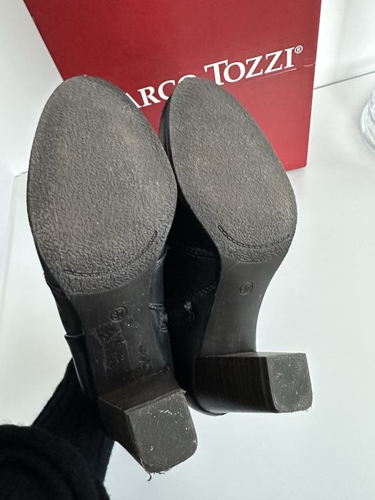 Botki damskie skórzane rozmiar 37 Marco Tozzi