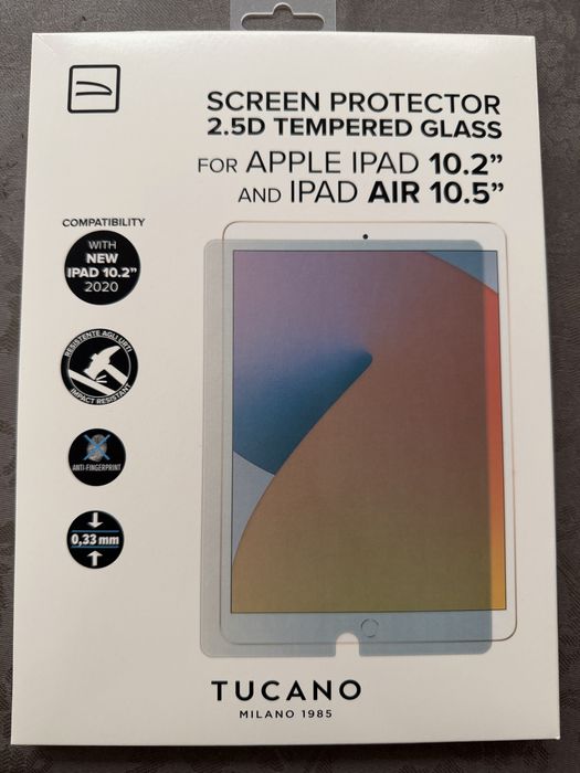 Pelicula vidro temperado para iPad 10.2 e iPad air 10.5