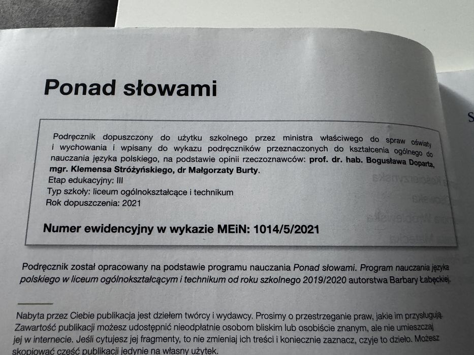 Ponad słowami 3 cz.1i2