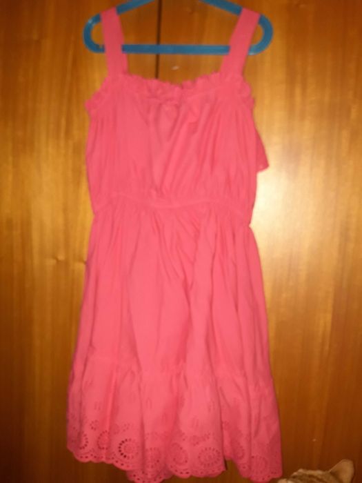 Vestido alças vermelho Mayoral 14anos em bom estado