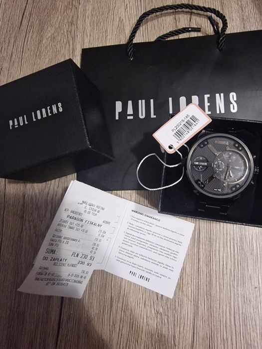 Zegarek Paul Lorens.Pełny set.Jak nowy.