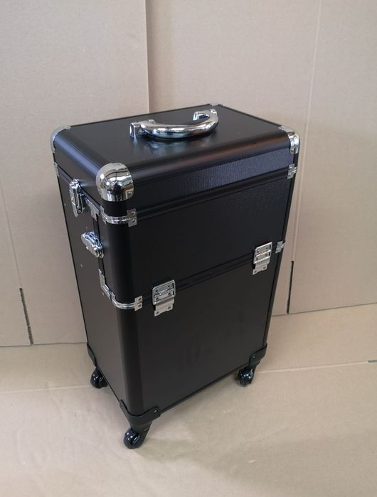 Kufer kosmetyczny na rolkach duży