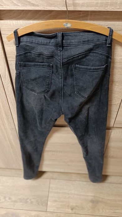 Jeansy szare ciemne rozmiar 38