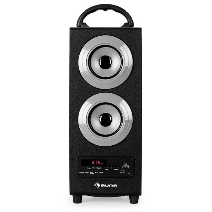 NOWY Głośnik Bezprzewodowy Bluetooth AUNA USB MP3 AUX Radio FM SD