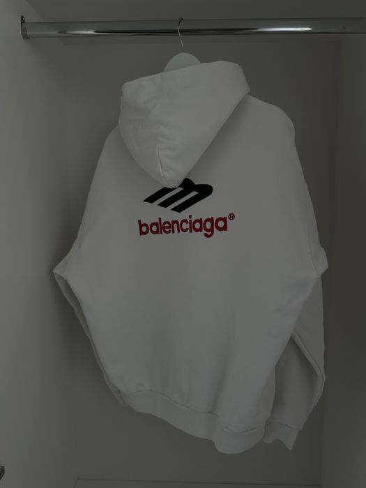 Худи Balenciaga ЗВ logo white S-M vetements rick owens maison margiel