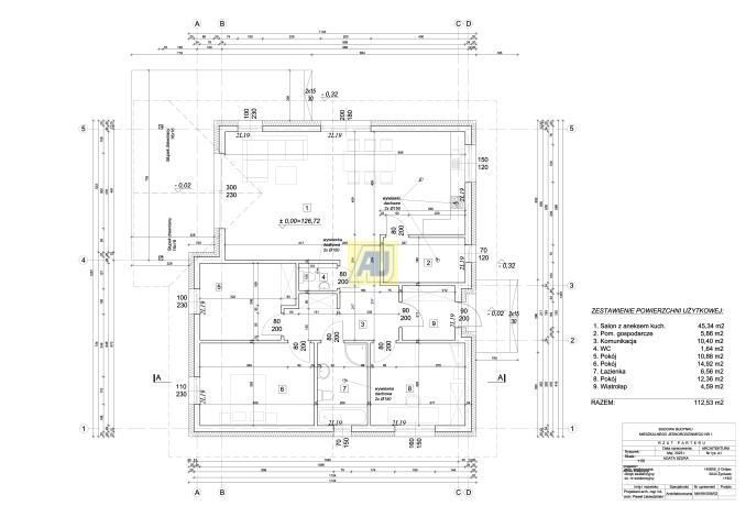 Nowy dom 112,5m², fotowoltaika, pompa ciepła