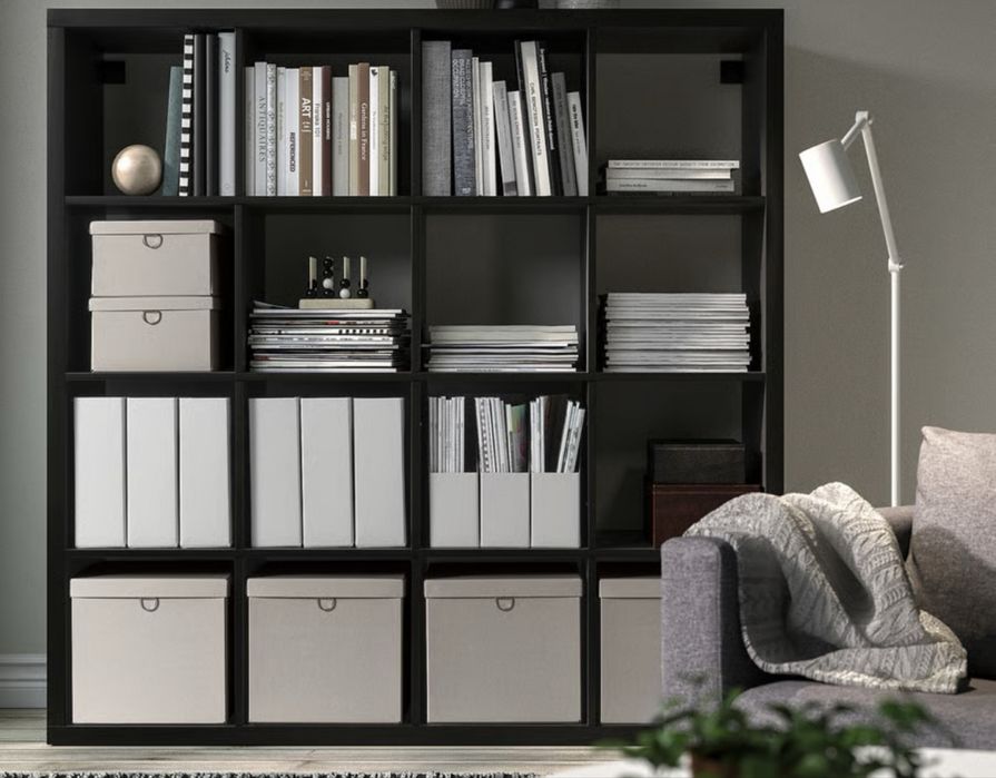 Estante IKEA kallax madeira escura