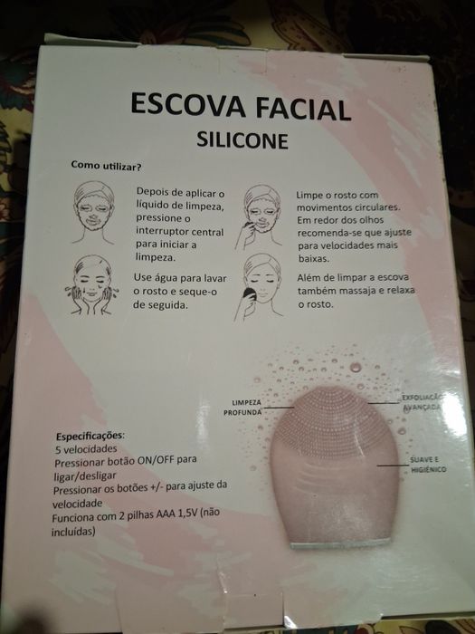 Esponja de massagem facial nova, embalada
