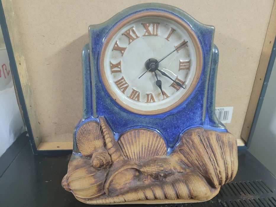 Relógio loiça,  motivos de mar