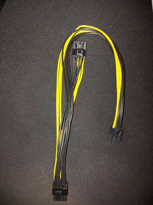 Mining RIG - Cabo PCI-e 6 Pin - > Duplo PCI-e 6+2 PIN