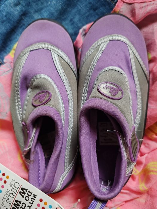 Buty dziewczęce do wody 31 fiolet z metką | water shoes Decathlon