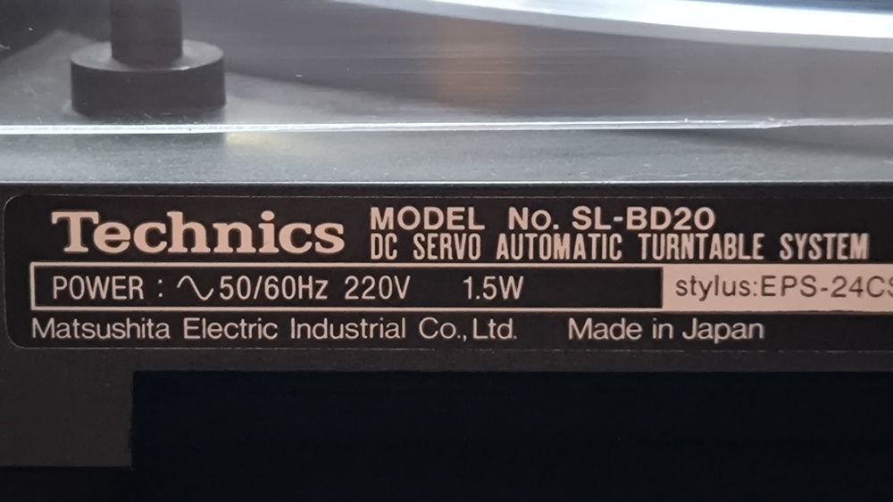 Gramofon  Technics SL-BD20