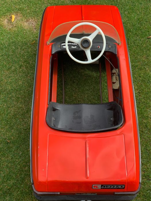 Moskwicz auto na pedały zabawka z PRL