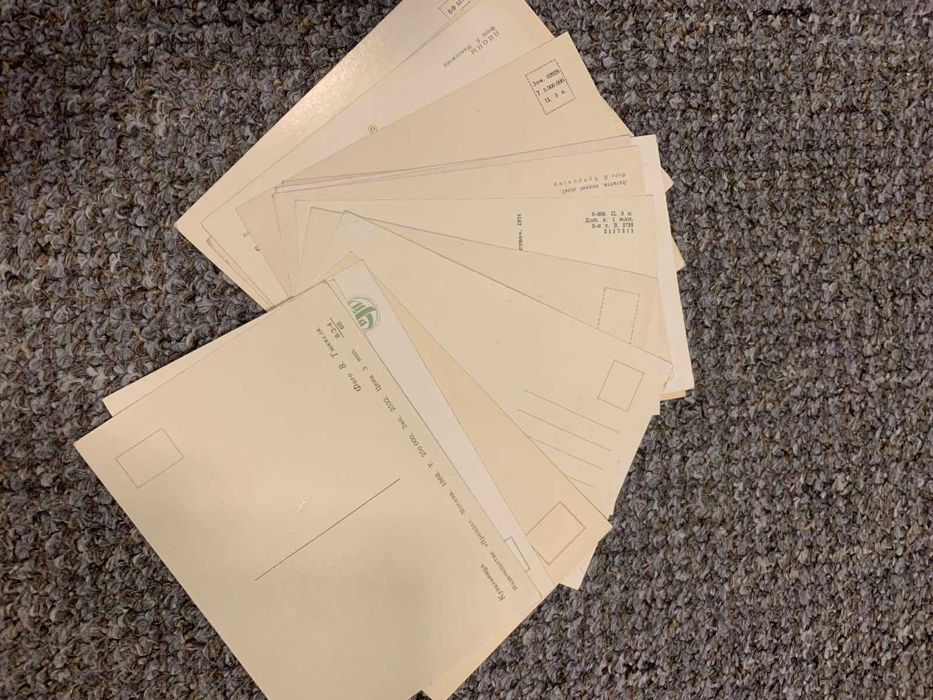 Открытки с фото цветов и другие, 50-80х гг. - новые (440 шт.)