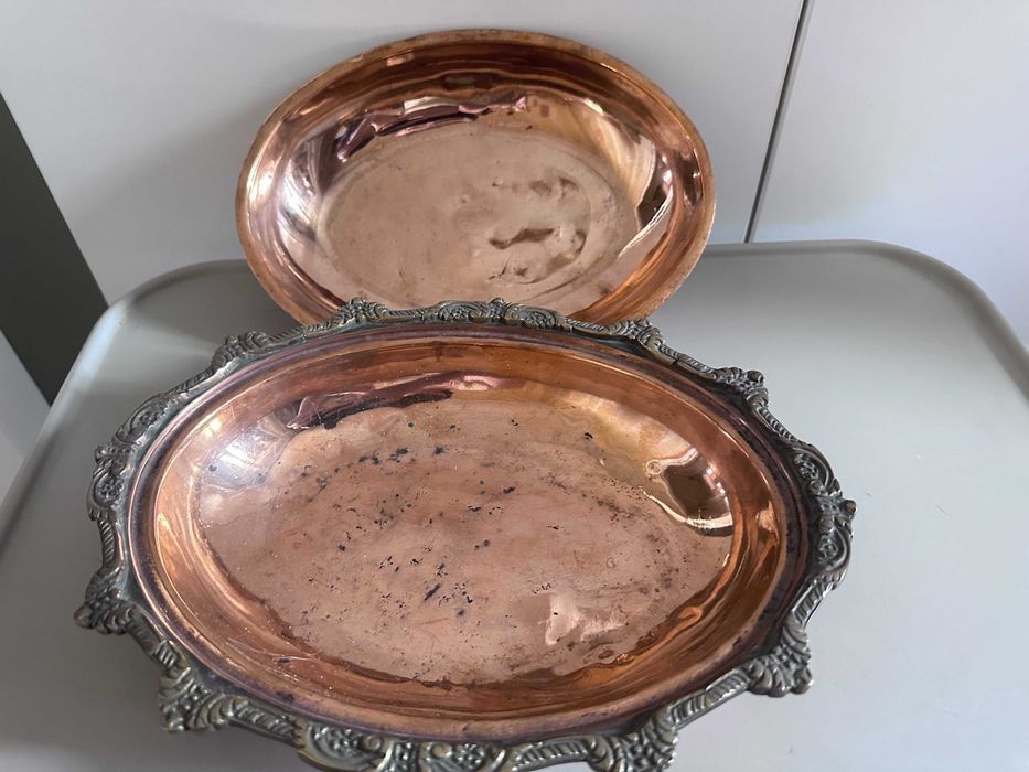 кастрюля медная с бронзой