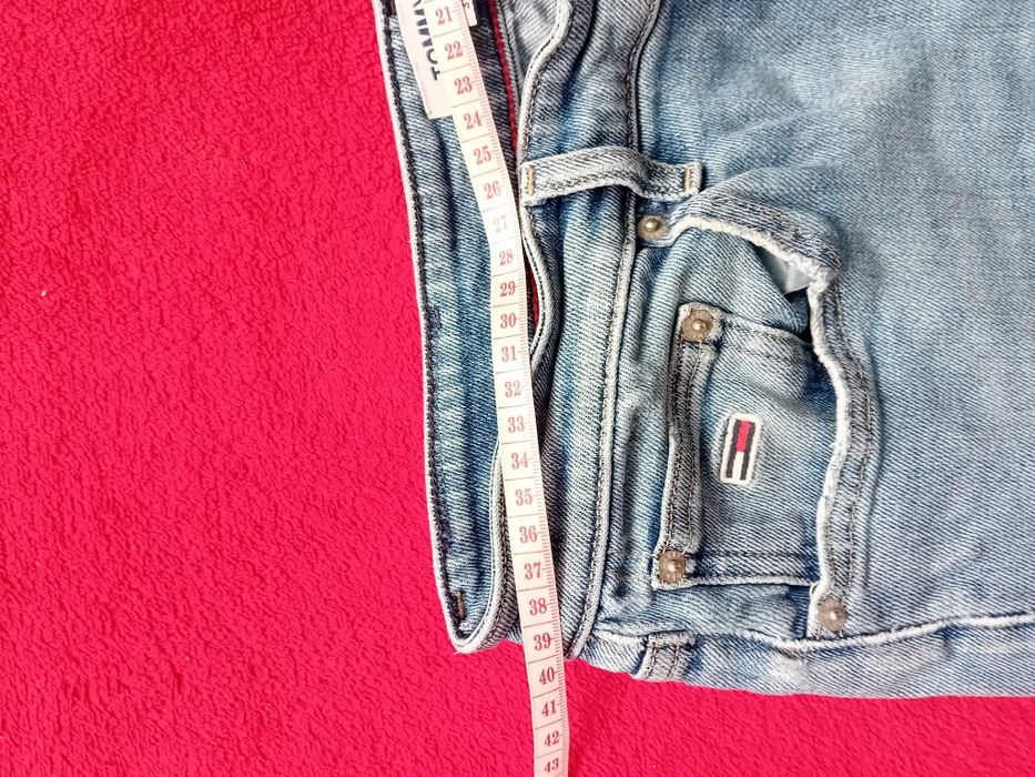 #Tommy Jeans spodnie jeansowe dżinsowe niebieskie M