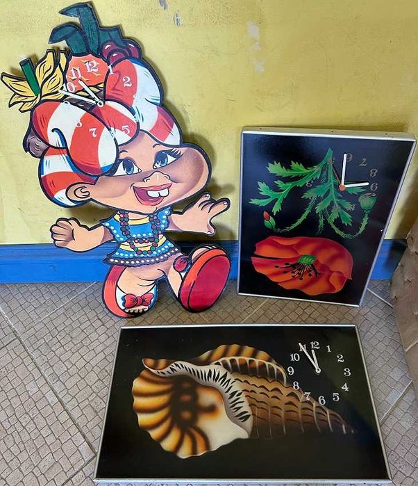 Relógios de parede de pilha (7+3)