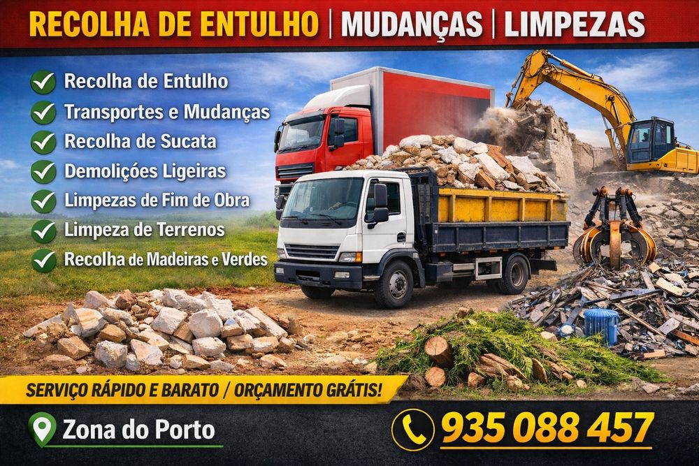 Faço cargas de entulho