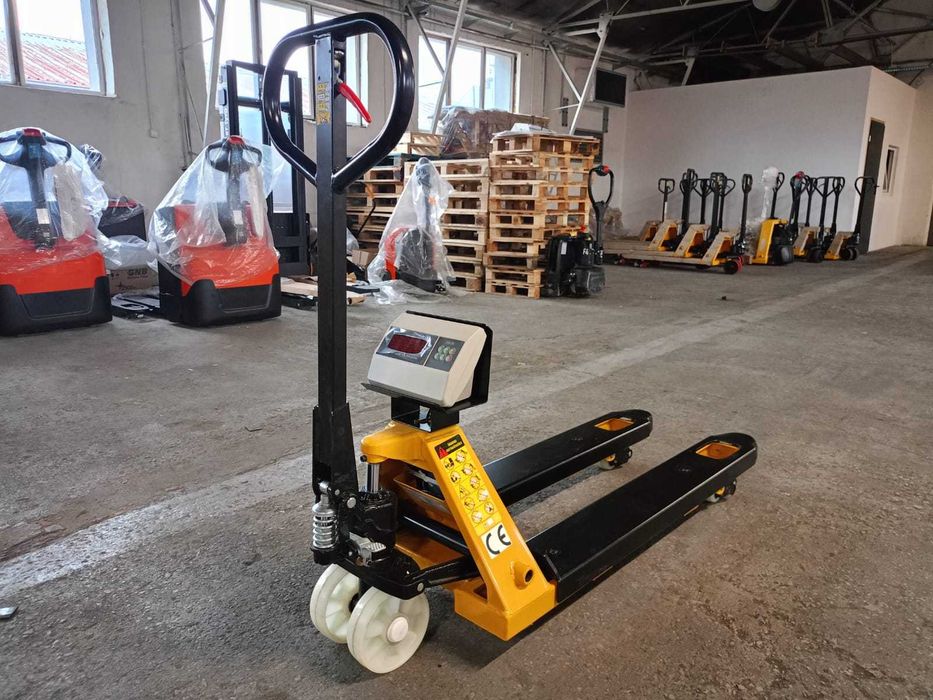 Wózek paletowy z wagą, paleciak z wagą,P2500W, 2500kg, paleciak ręczny