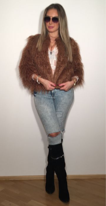 Kurtka bolerko  futerko Jetti Promocja