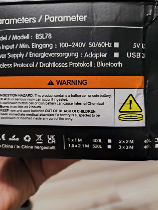 Programowalna kurtyna LED 2mx2m