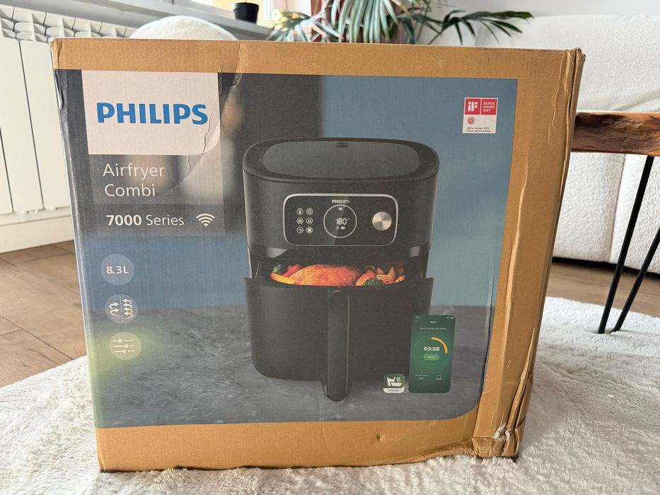 Frytkownica beztłuszczowa Philips Ovi Smart XXL HD9876/20 biała