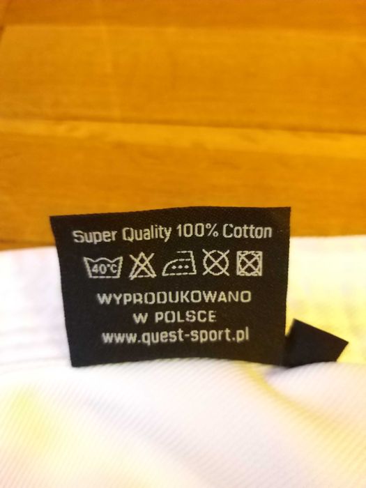 kimono Quest Kyokushin rozmiar 120 białe pas karate