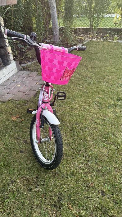 Rower dziecięcy KELLYS 16" różowy + NOWE kółka boczne! Stan bdb