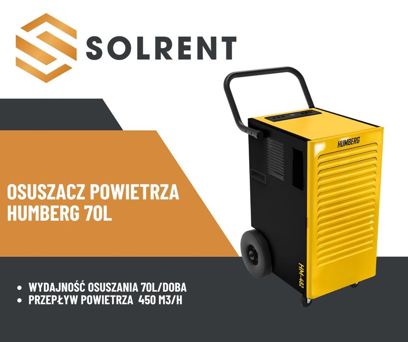 Wynajem przemysłowego OSUSZACZA POWIETRZA Humberg 70L