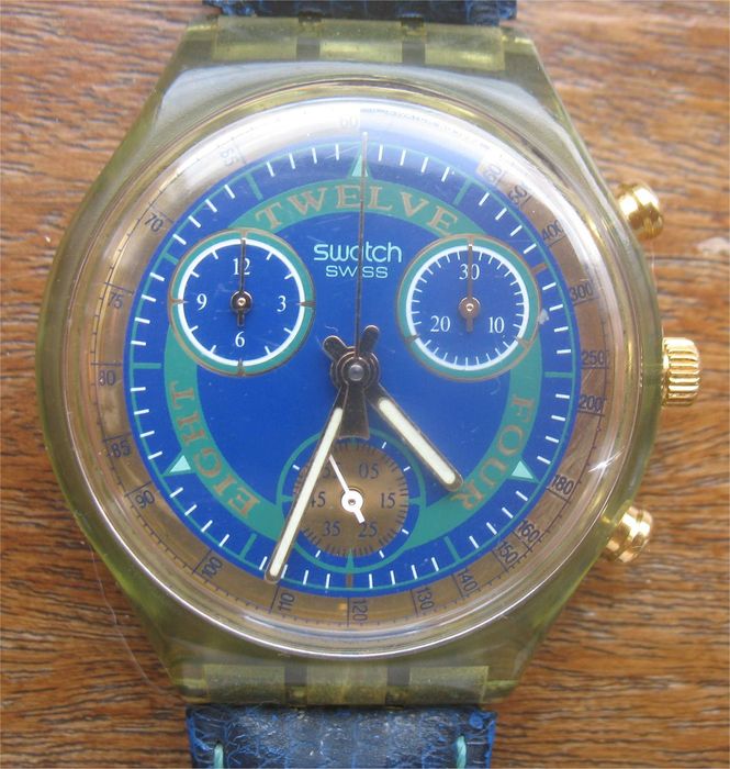 Relógio Vintage - Swatch Chrono Hitch Hiker - SCG 1 0 4 (1 9 9 4)