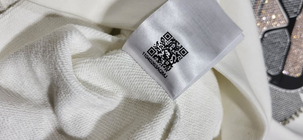 Karl ludzik bluza damska biała premium cyrkonie 3D S