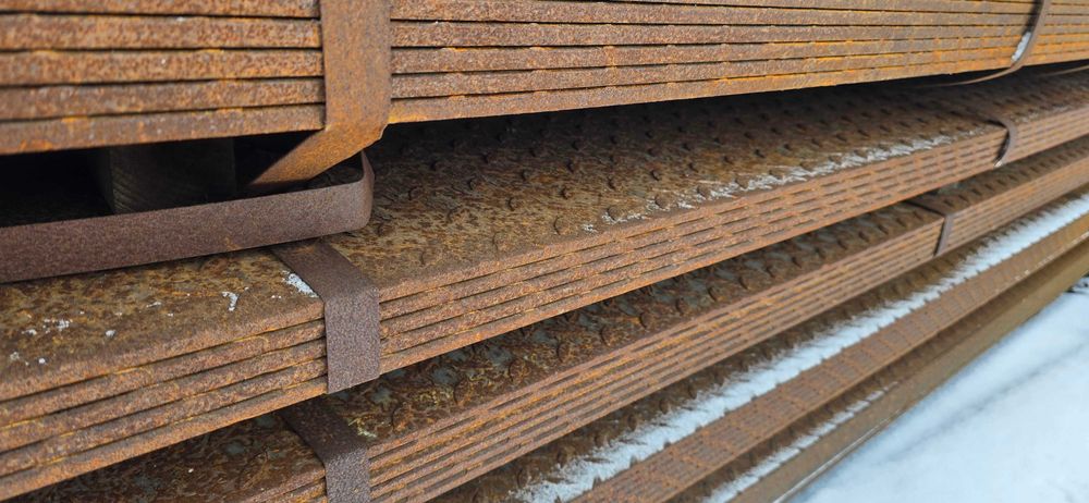 Blacha gr. 8 mm x 2000 x 2200 / 8 mm x 2450 x 2000  ryflowana