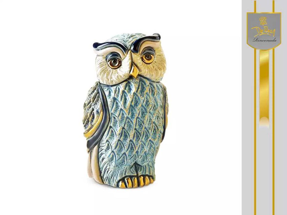 Figurka - Sowa turkusowa