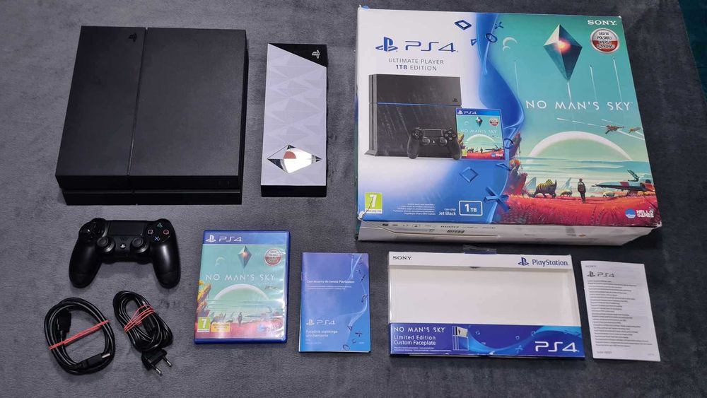 Karton do konsoli Ps4 wkładki instrukcje KOMPLETNY Fat Slim Pro