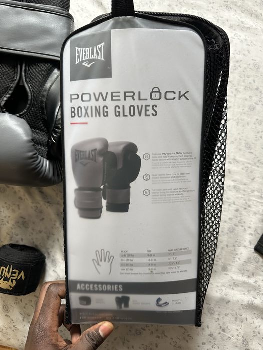 Luvas everlast profissional para box e kickboxing + ligaduras ( novo )