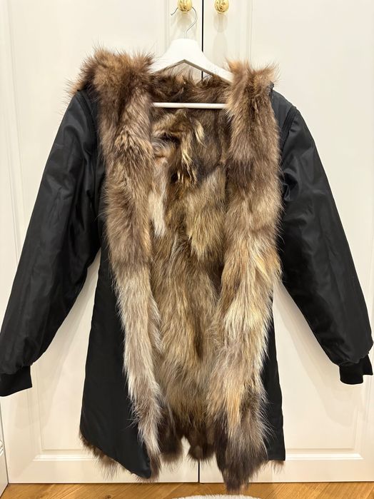 Naturalne futro jenot S parka futerko