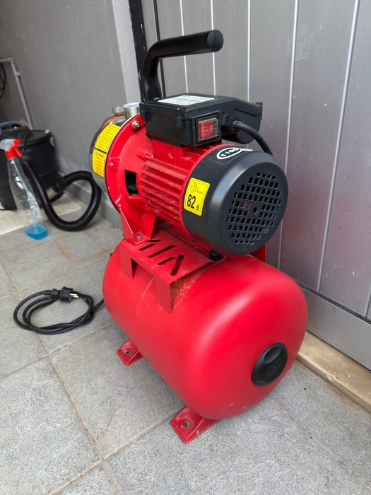 Bomba de Água Sterwins 24L 1100W com Depósito de Pressão – A Funcionar