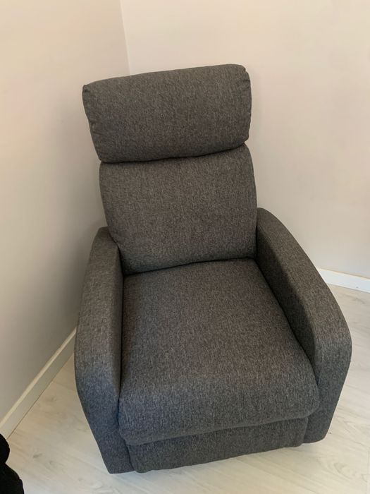 Cadeirão EROS manual relax cinza escuro (Conforama)