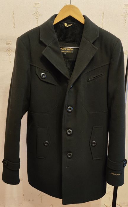 Кашемировая мужская  куртка - полупальто.