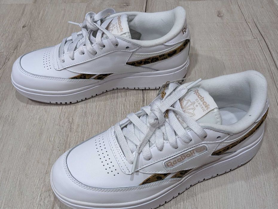 Женские кроссовки Reebok Club C Double Revenge леопард GZ4303: 2