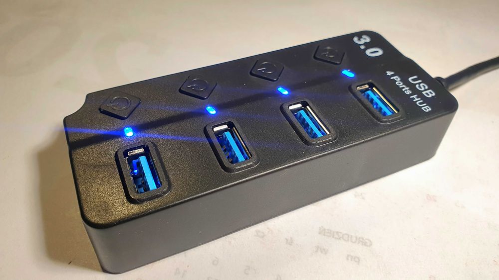 Adapter Hub rozdzielacz 4xUSB rozgałęźnik