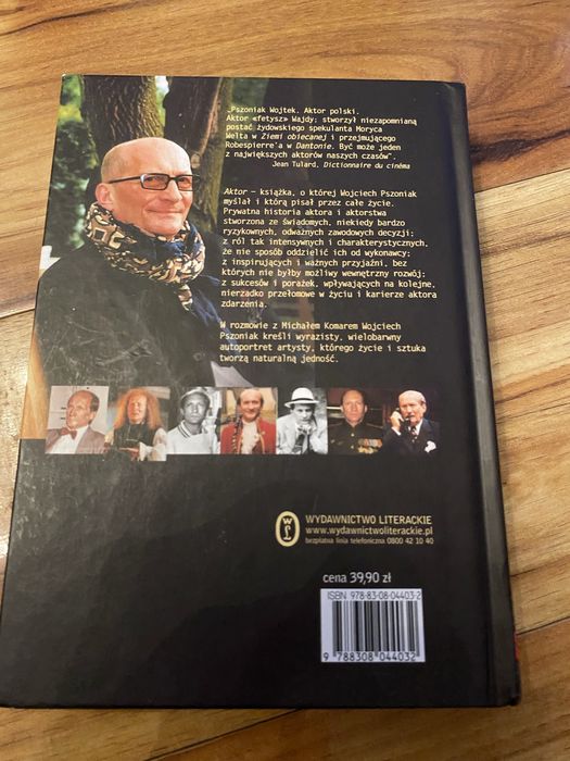 Aktor Wojciech Pszoniak rozmowie Michałem Komarem