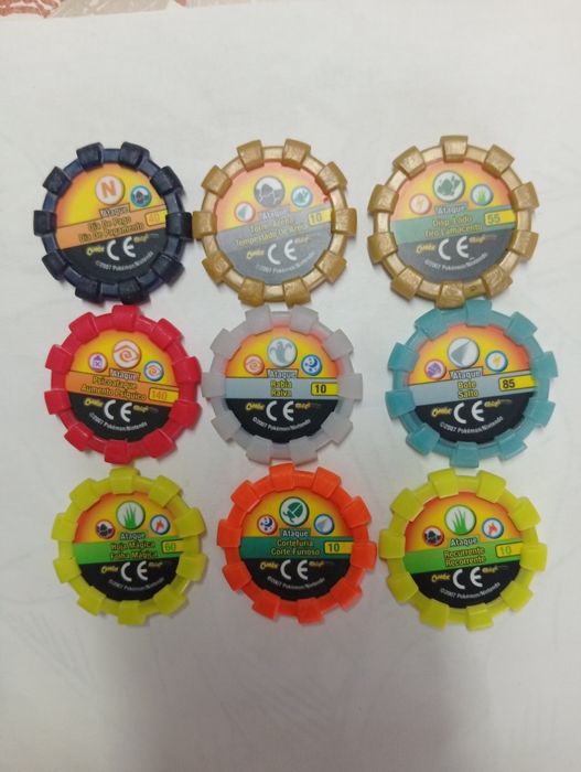 Tazos Pokémon Boinx originais